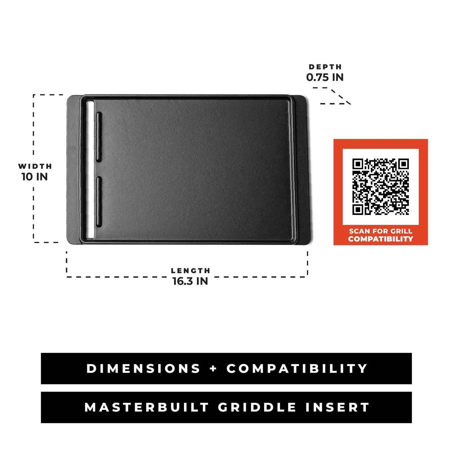 Half-Grate Griddle Insert