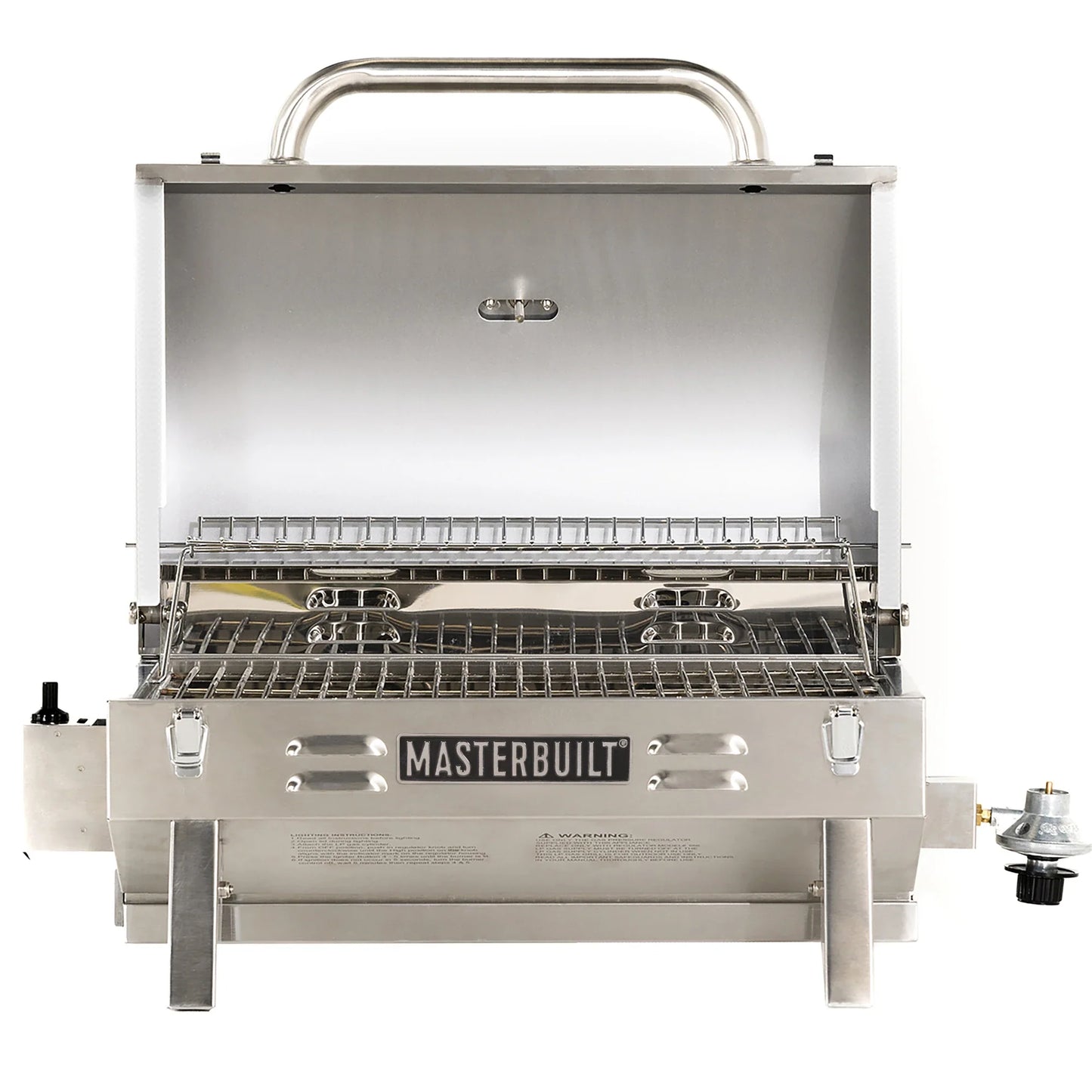Stainless Steel 1-Burner Propane Gas Tabletop Grill