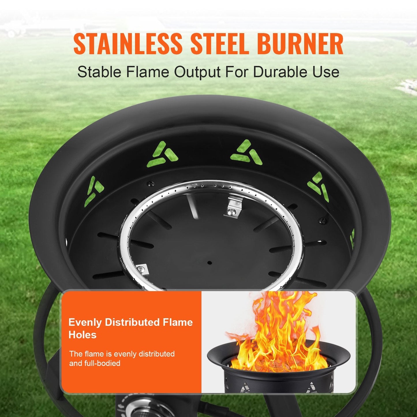 Vevor Propane Fire Pit 24" Round 58,000 BTU New