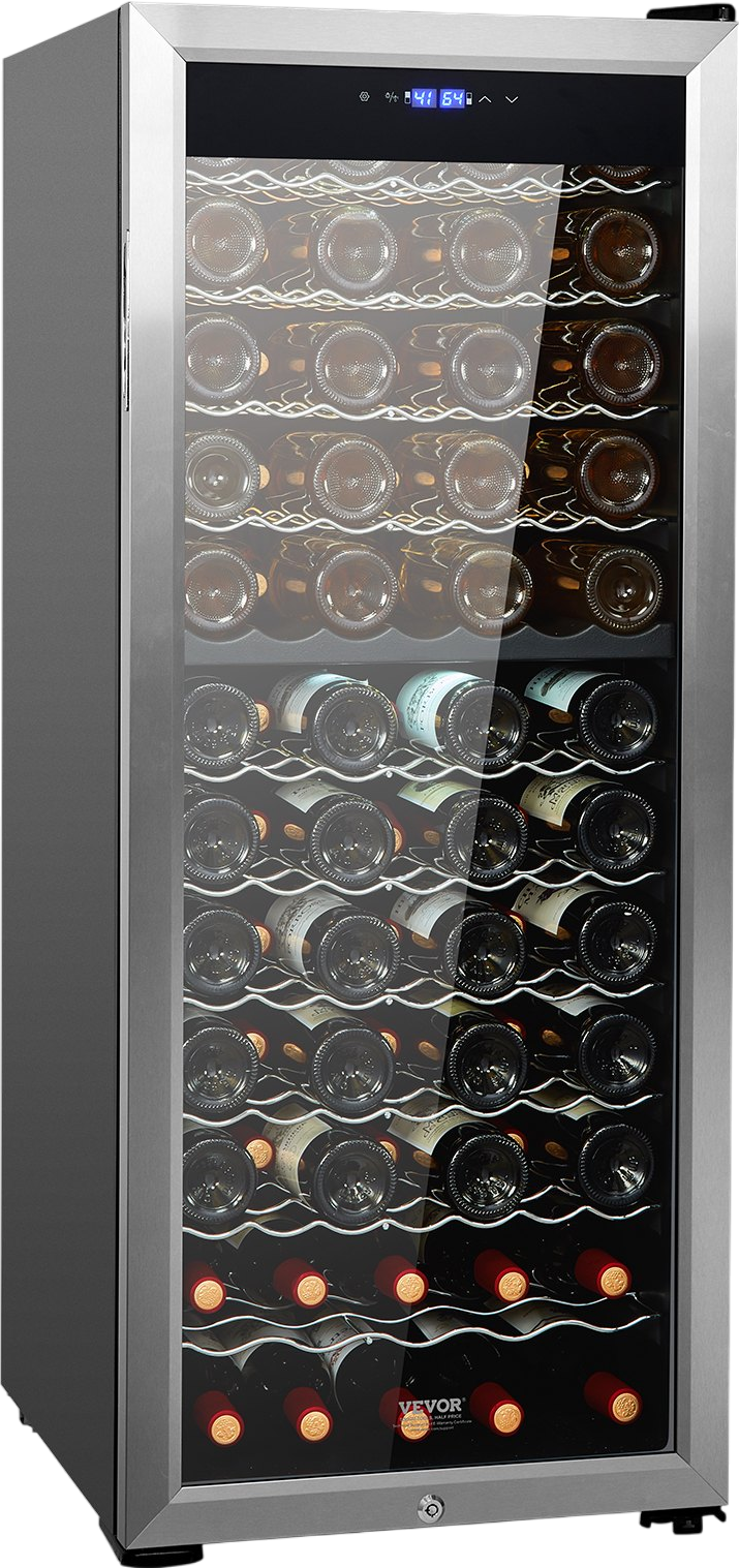 Vevor Wine Fridge with Dual Zone Temperature Control 80 Bottle Capacity New