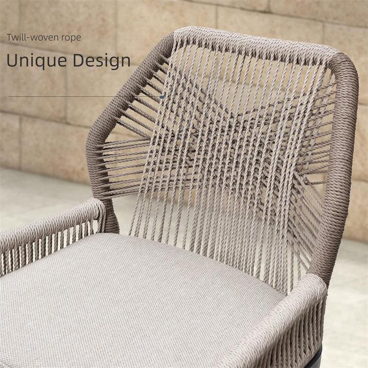 PURPLE LEAFOutdoor Bar Stool Set of 6，Wicker Chairs Bar Chairs with Cushion，All-Weather Patio Furniture kitchen stools