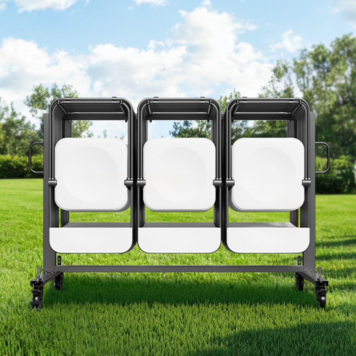 Vevor Folding Chair Rack Cart 400 Lbs Capacity Holds 42 Chairs or 12 Tables New
