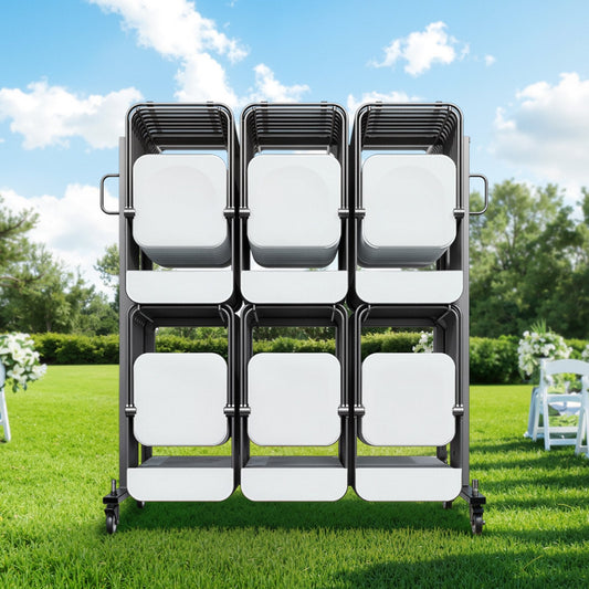 Vevor Folding Chair Rack Cart 800 Lbs Capacity Holds 84 Chairs or 12 Tables + 42 Chairs New