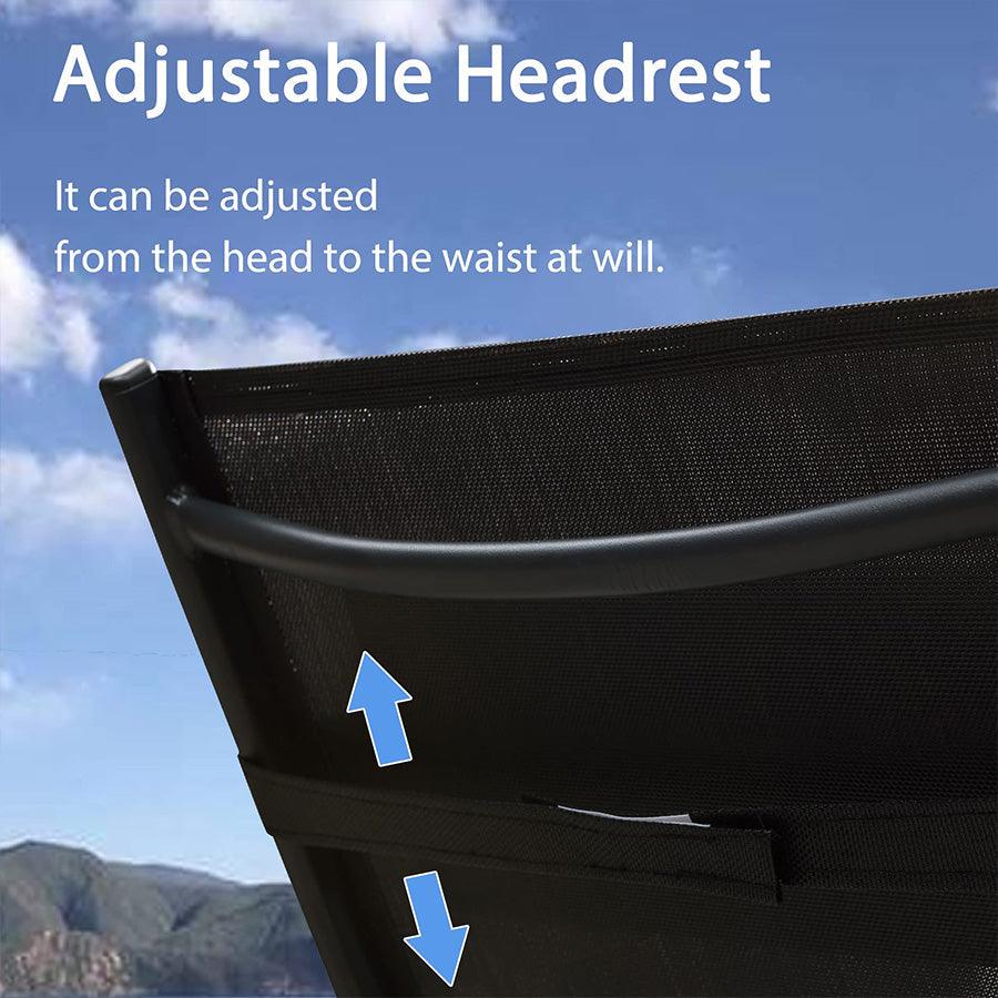 OPEN BOX I PURPLE LEAF Patio Chaise Lounge Set Outdoor Beach Pool Sunbathing Lawn Lounger Recliner Chair Outside Chairs with Side Table Included