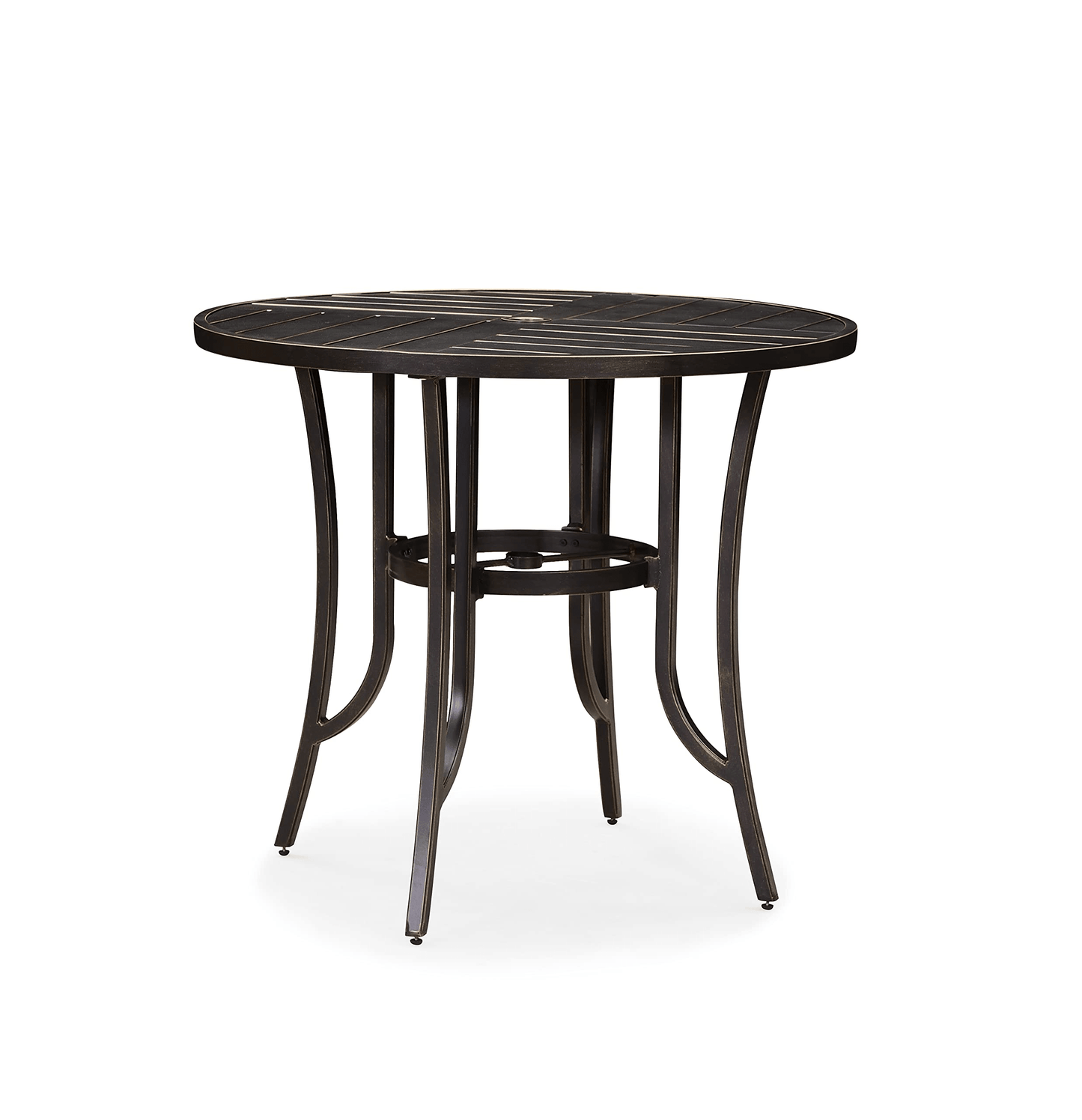 PURPLE LEAF Outdoor Bar Stools Set Modern Cast Aluminum Patio Chairs