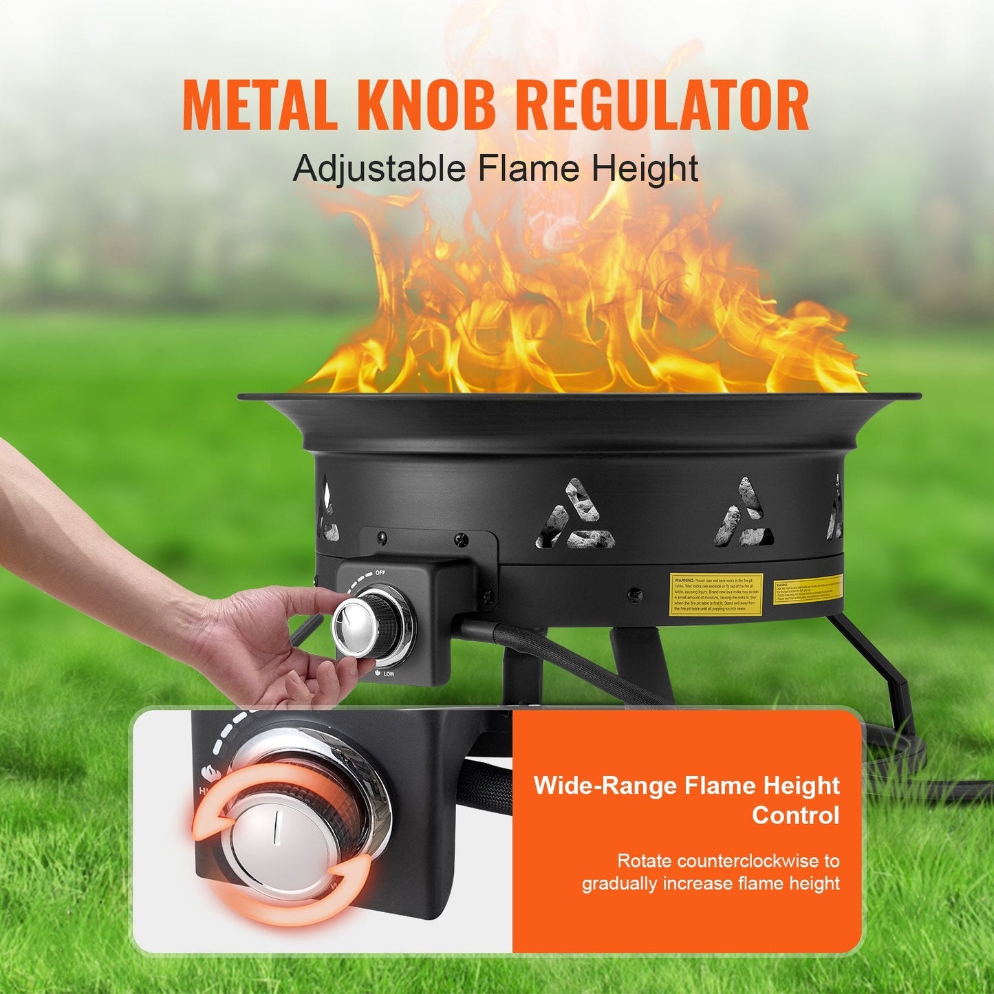 Vevor Propane Fire Pit 24" Round 58,000 BTU New