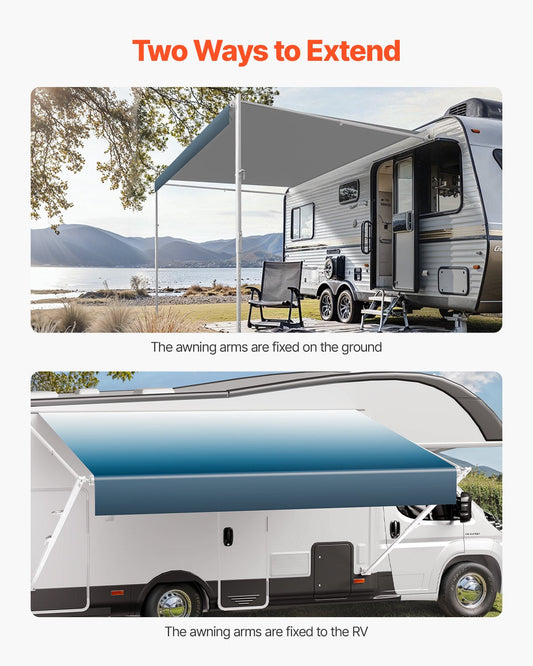 Vevor Replacement Awning for RV 18 Ft Manual Operation New