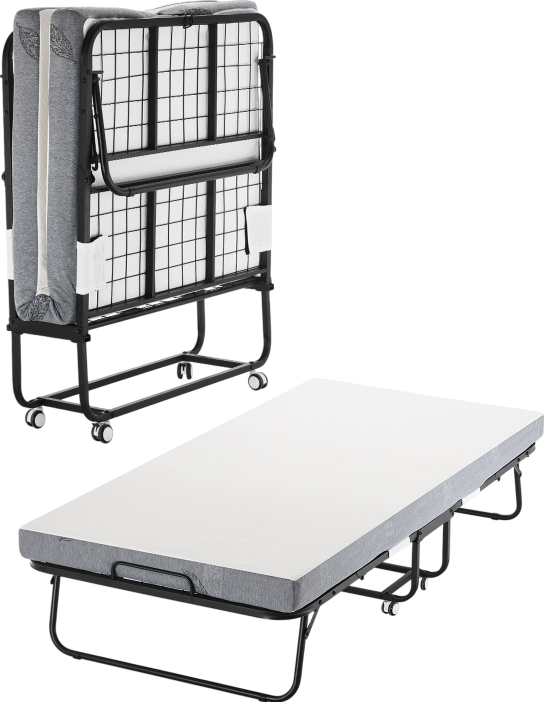 Vevor Rollaway Folding Bed 75" x 38" with 4" Foam Mattress New