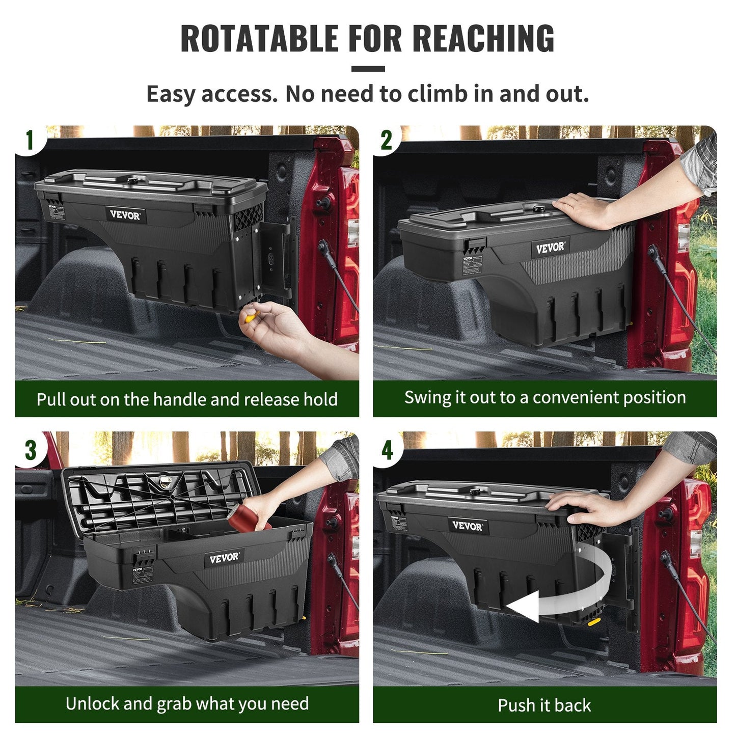 Vevor Truck Bed Tool Box for 2019-2020 Silverado 1500 Left & Right New