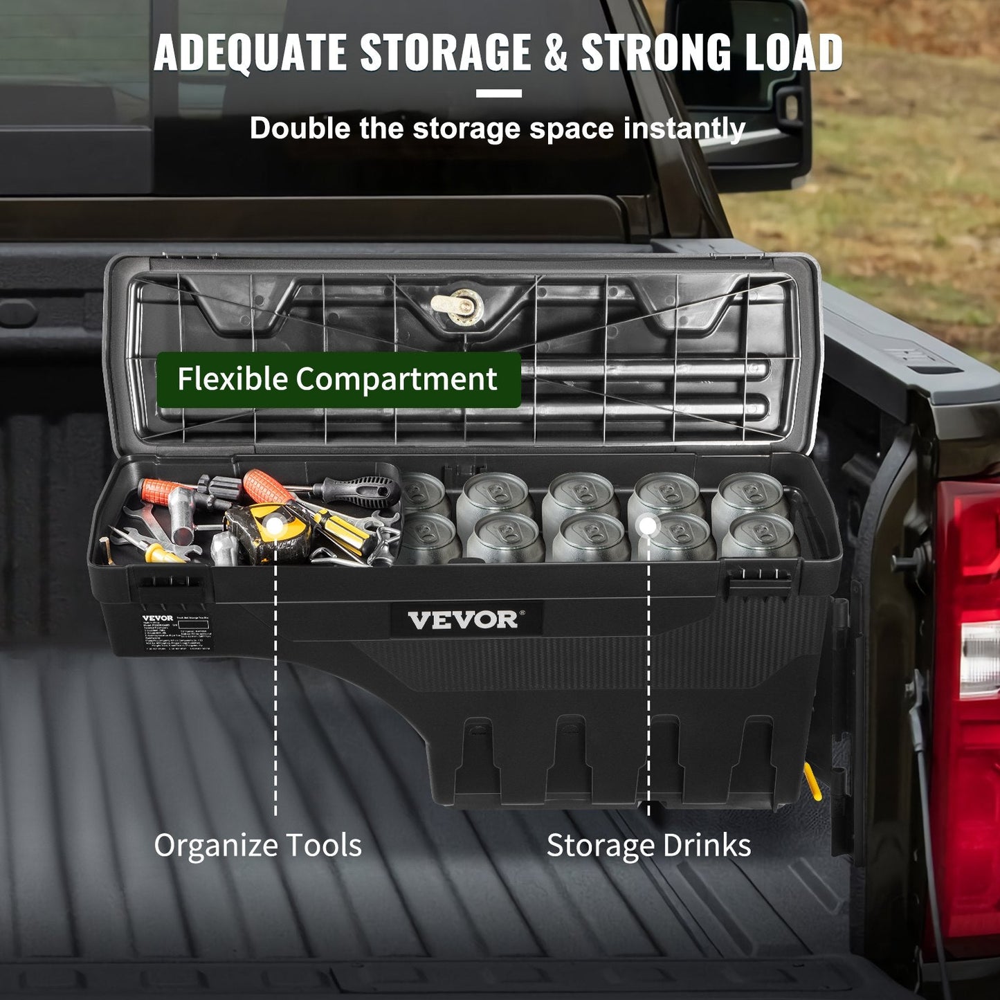 Vevor Truck Bed Tool Box for 2019-2020 Silverado 1500 Left & Right New