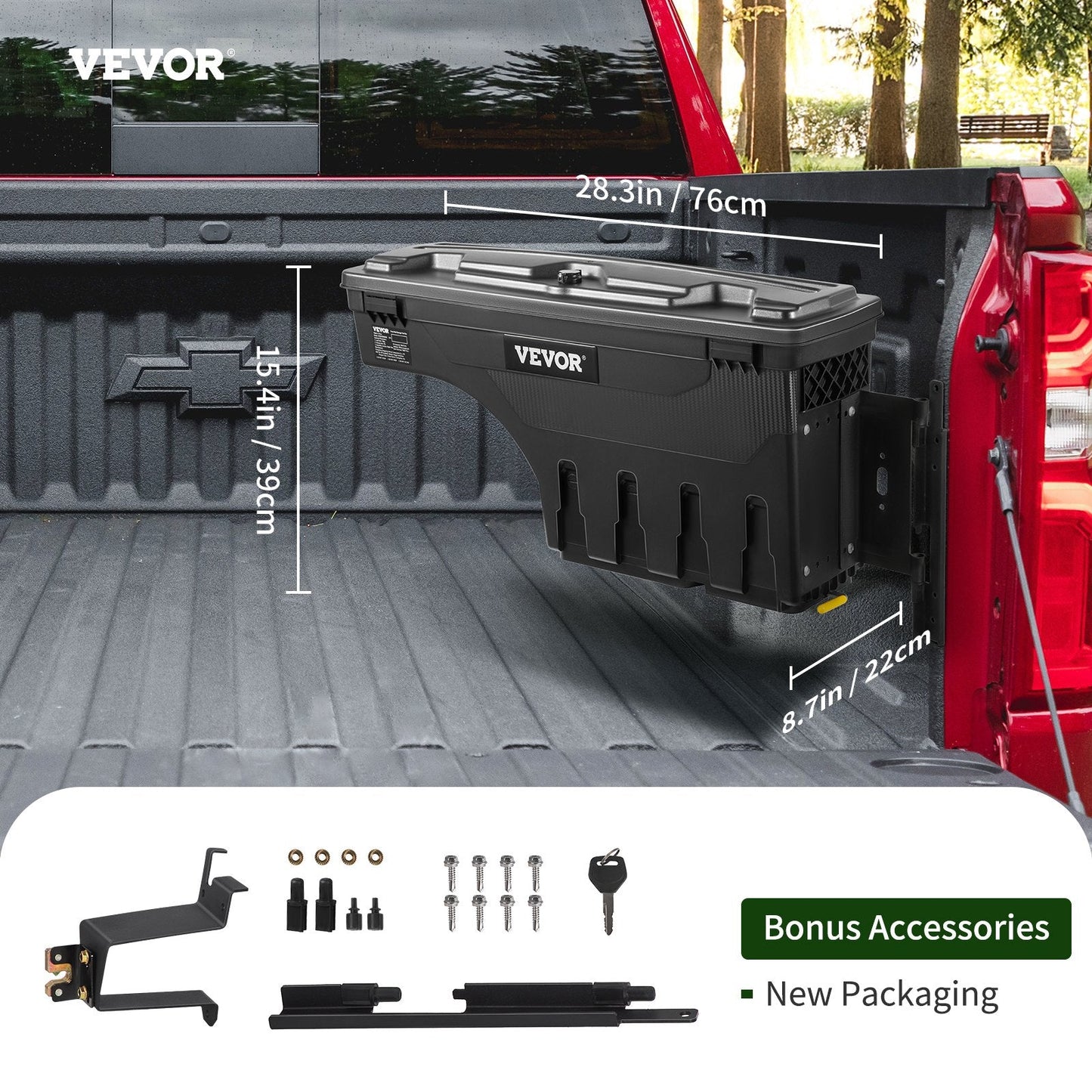 Vevor Truck Bed Tool Box for 2019-2020 Silverado 1500 Left & Right New
